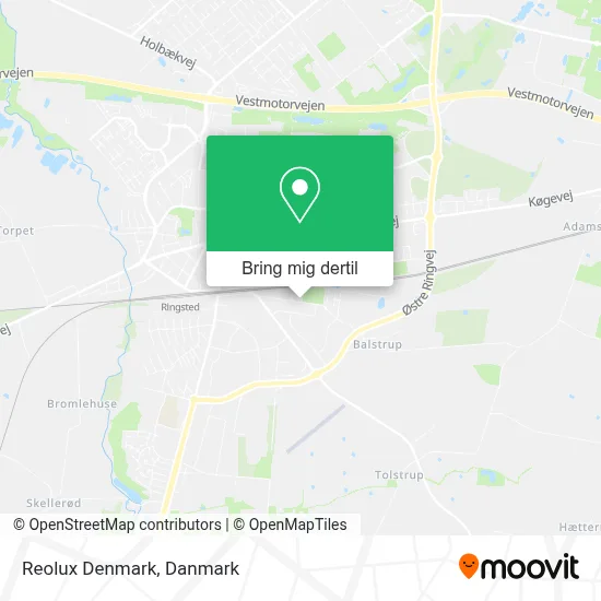 Reolux Denmark kort