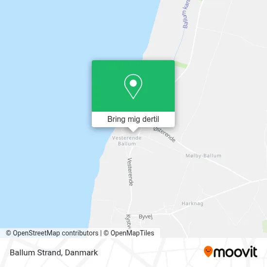 Ballum Strand kort