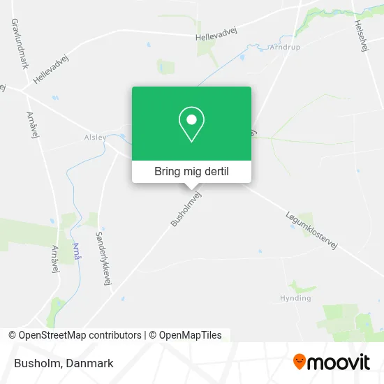 Busholm kort
