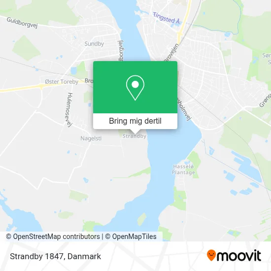 Strandby 1847 kort
