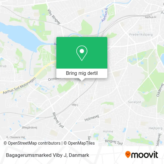 Bagagerumsmarked Viby J kort