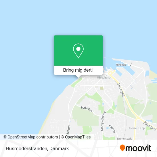 Husmoderstranden kort