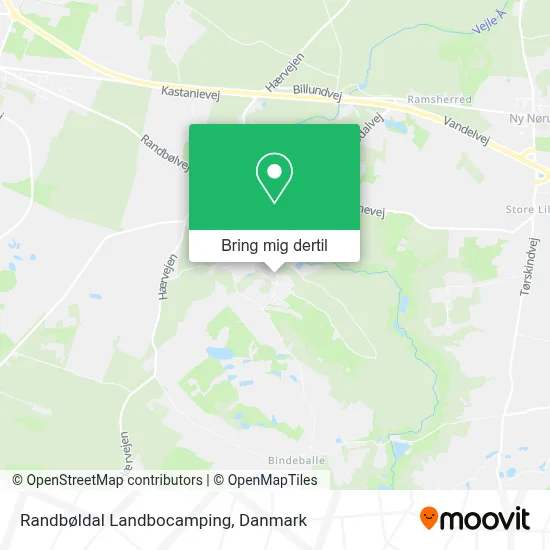 Randbøldal Landbocamping kort