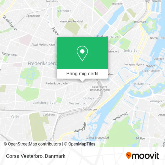 Corsa Vesterbro kort