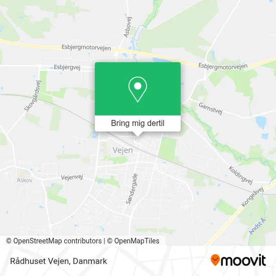Rådhuset Vejen kort