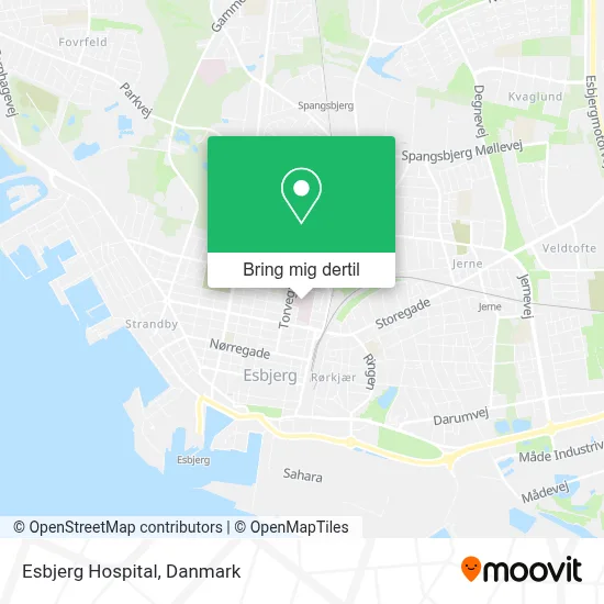 Esbjerg Hospital kort