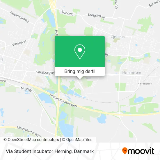 Via Student Incubator Herning kort
