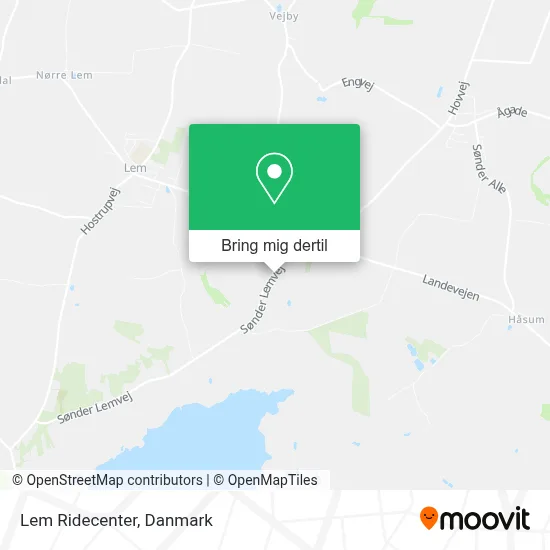 Lem Ridecenter kort