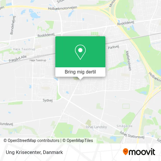 Ung Krisecenter kort