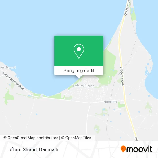 Toftum Strand kort
