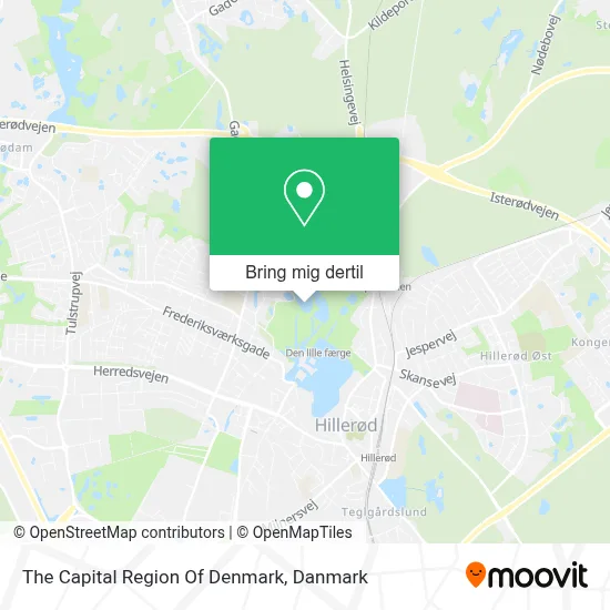 The Capital Region Of Denmark kort