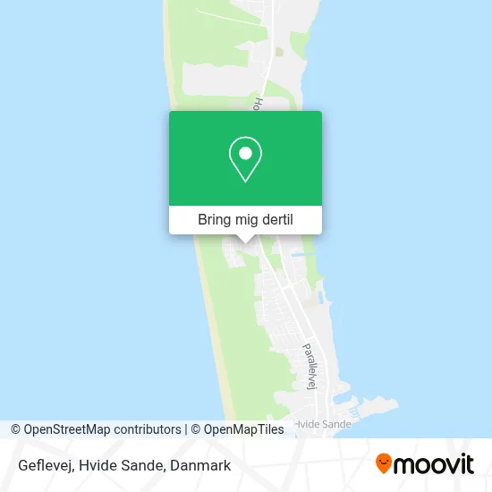 Geflevej, Hvide Sande kort