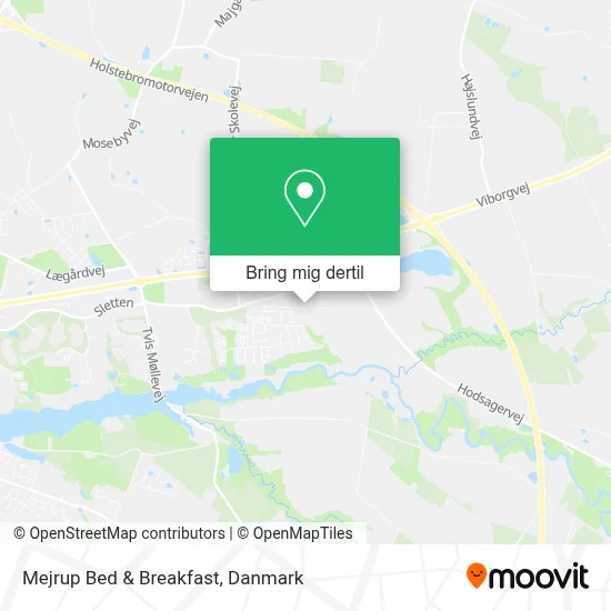 Mejrup Bed & Breakfast kort