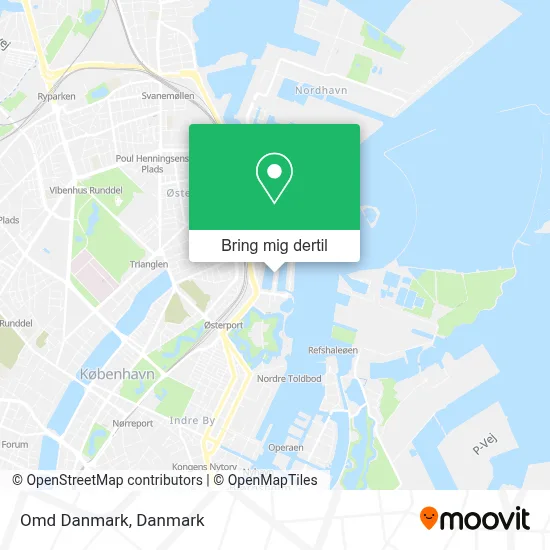 Omd Danmark kort