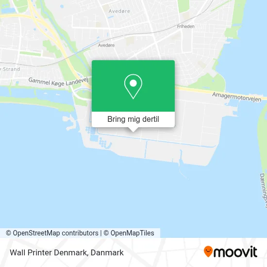 Wall Printer Denmark kort