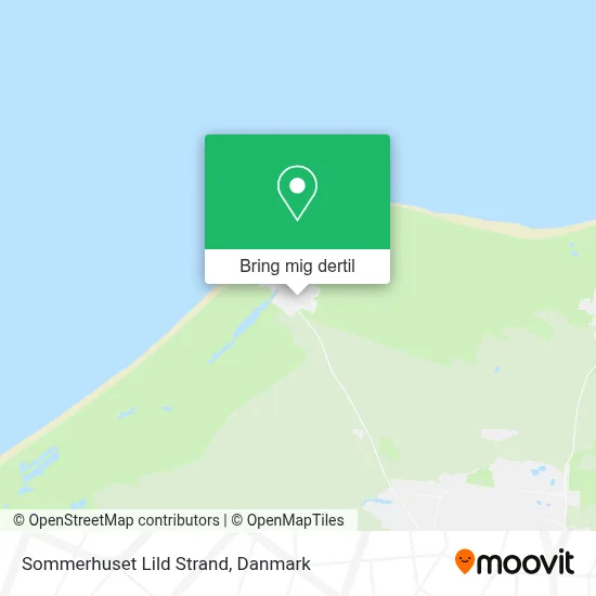 Sommerhuset Lild Strand kort