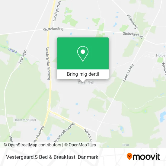 Vestergaard,S  Bed & Breakfast kort