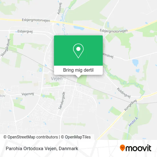 Parohia Ortodoxa Vejen kort