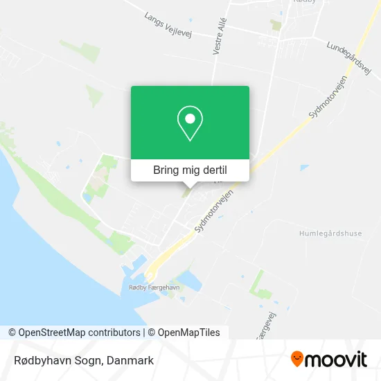 Rødbyhavn Sogn kort
