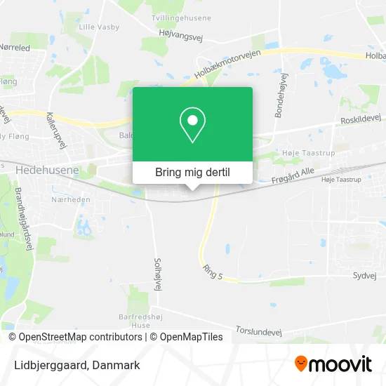Lidbjerggaard kort
