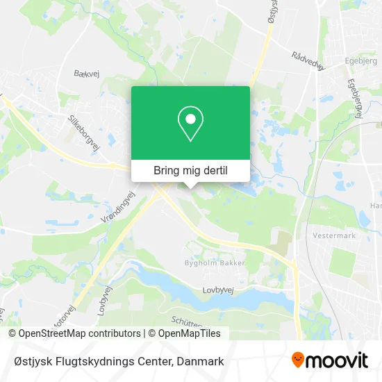 Østjysk Flugtskydnings Center kort