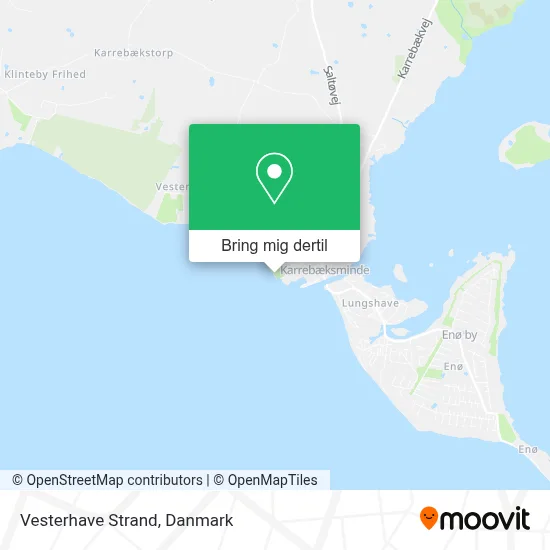 Vesterhave Strand kort