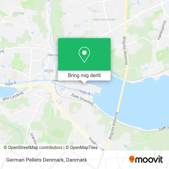 German Pellets Denmark kort