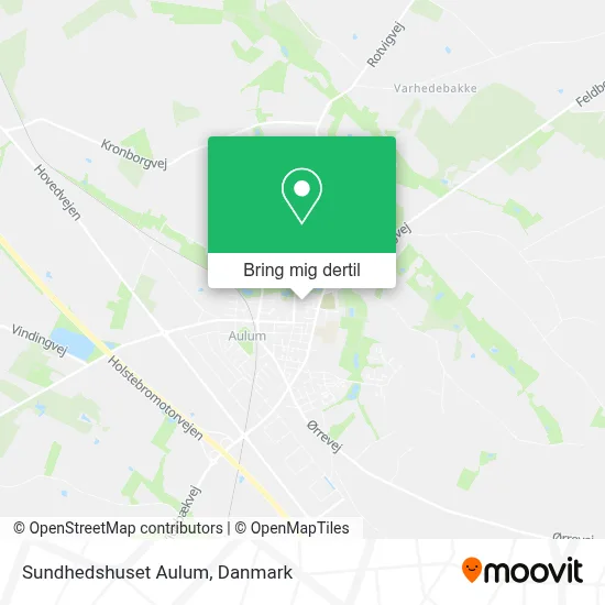 Sundhedshuset Aulum kort