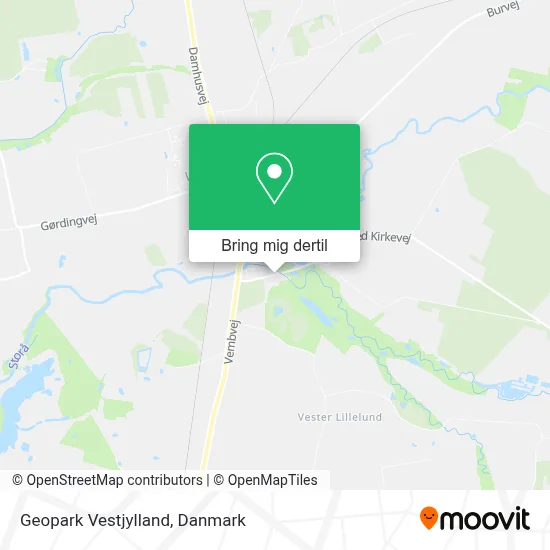 Geopark Vestjylland kort