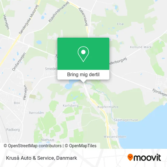 Kruså Auto & Service kort