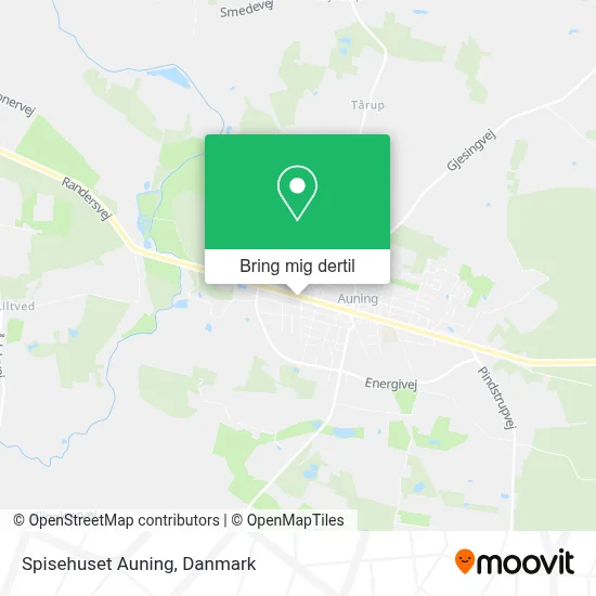 Spisehuset Auning kort