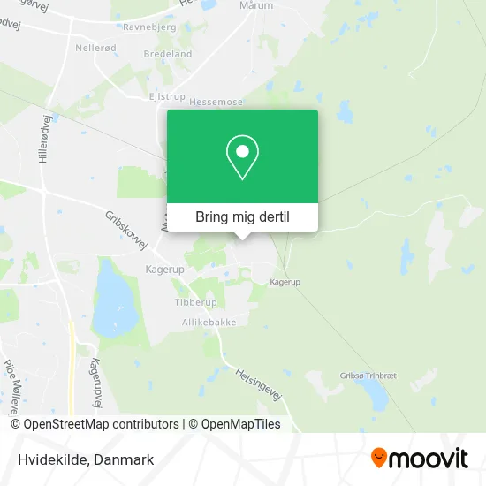 Hvidekilde kort