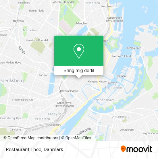 Restaurant Theo kort
