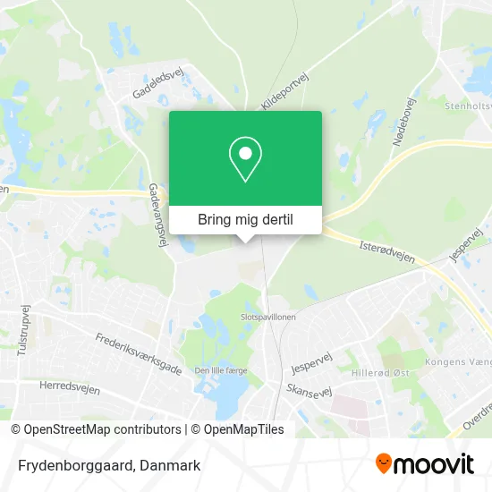 Frydenborggaard kort