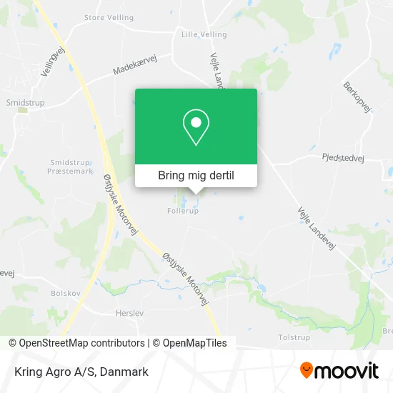 Kring Agro A/S kort