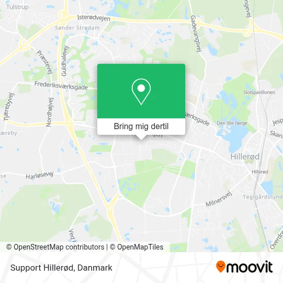 Support Hillerød kort