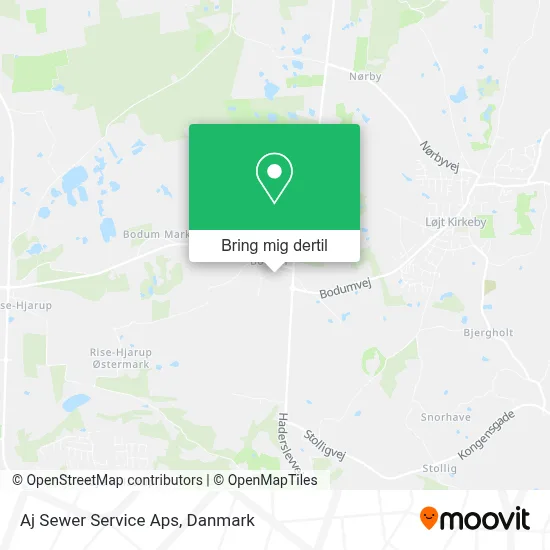 Aj Sewer Service Aps kort