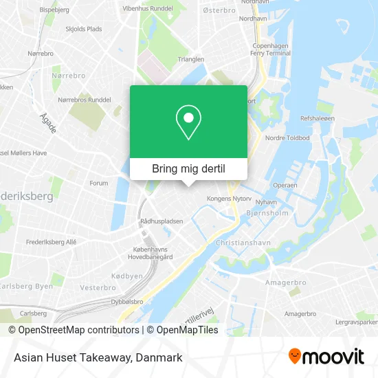 Asian Huset Takeaway kort