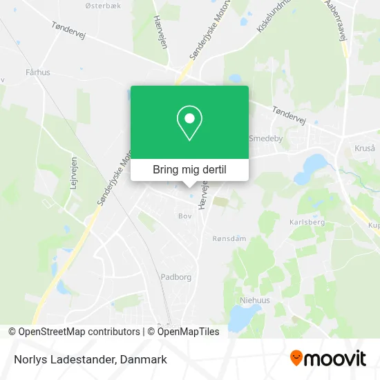Norlys Ladestander kort