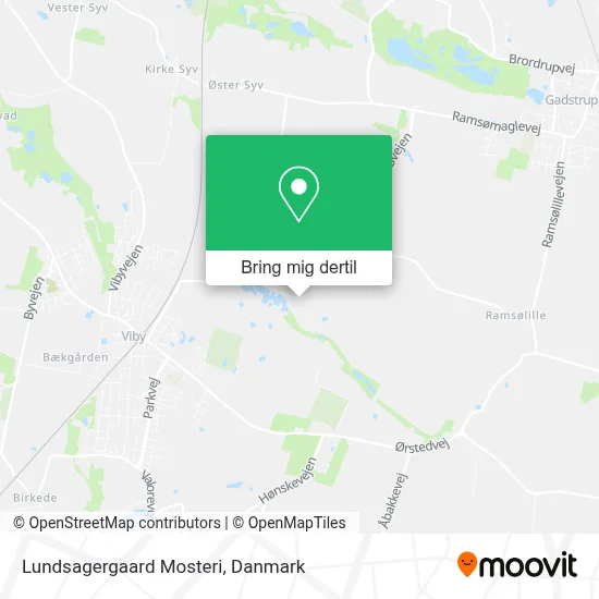 Lundsagergaard Mosteri kort