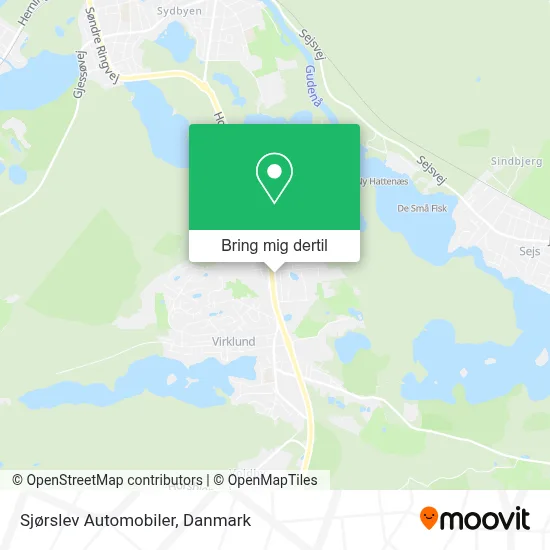 Sjørslev Automobiler kort