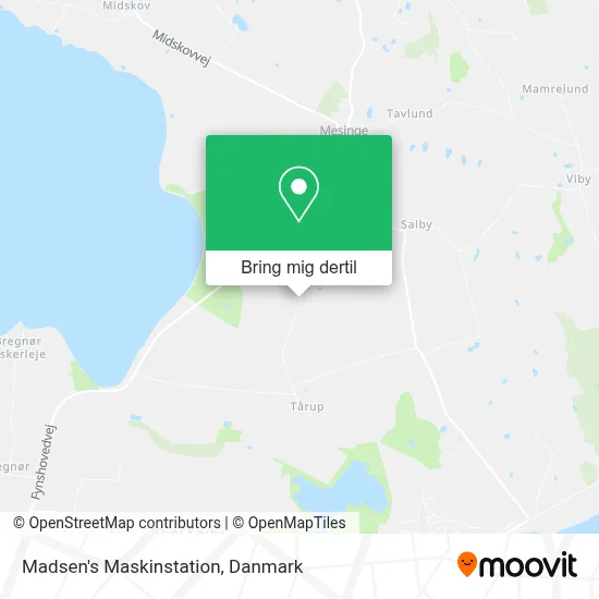 Madsen's Maskinstation kort