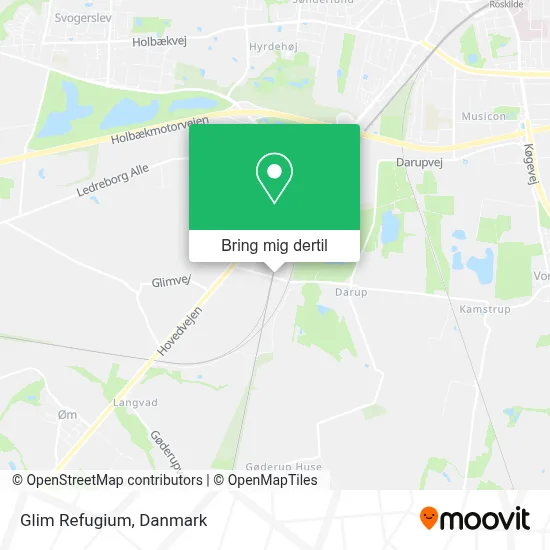 Glim Refugium kort