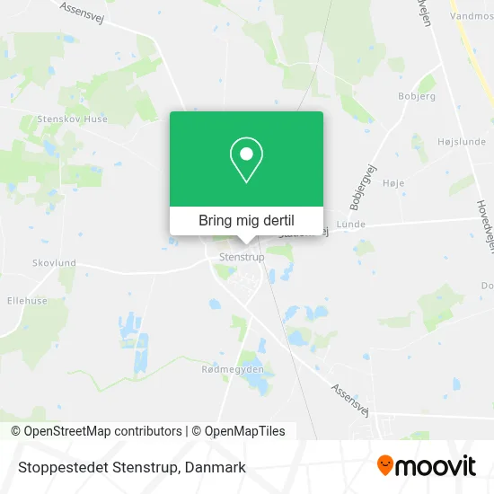 Stoppestedet Stenstrup kort