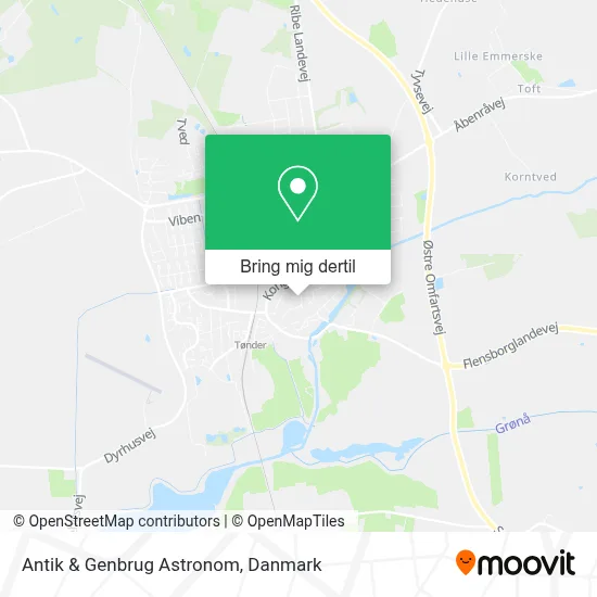 Antik & Genbrug Astronom kort