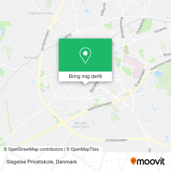 Slagelse Privatskole kort