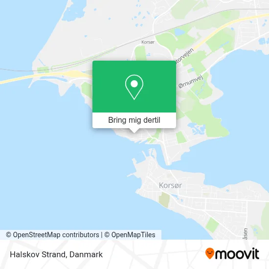 Halskov Strand kort