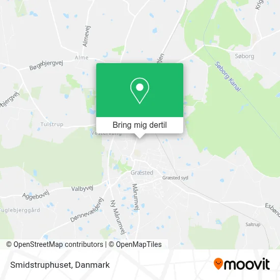 Smidstruphuset kort