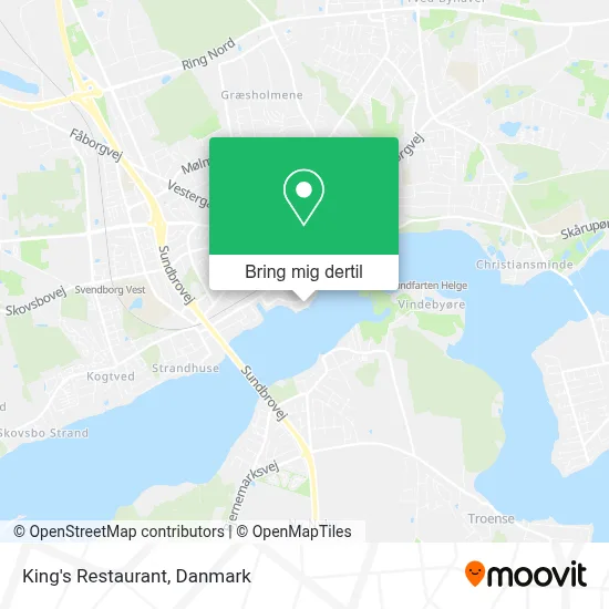 King's Restaurant kort