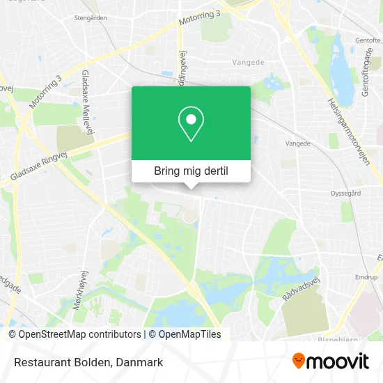 Restaurant Bolden kort